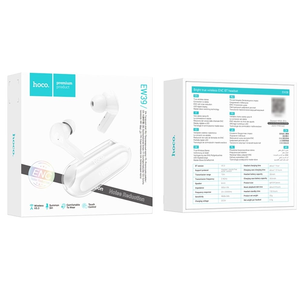 �������� ������������ ��������� Hoco EW39 TWS, �����