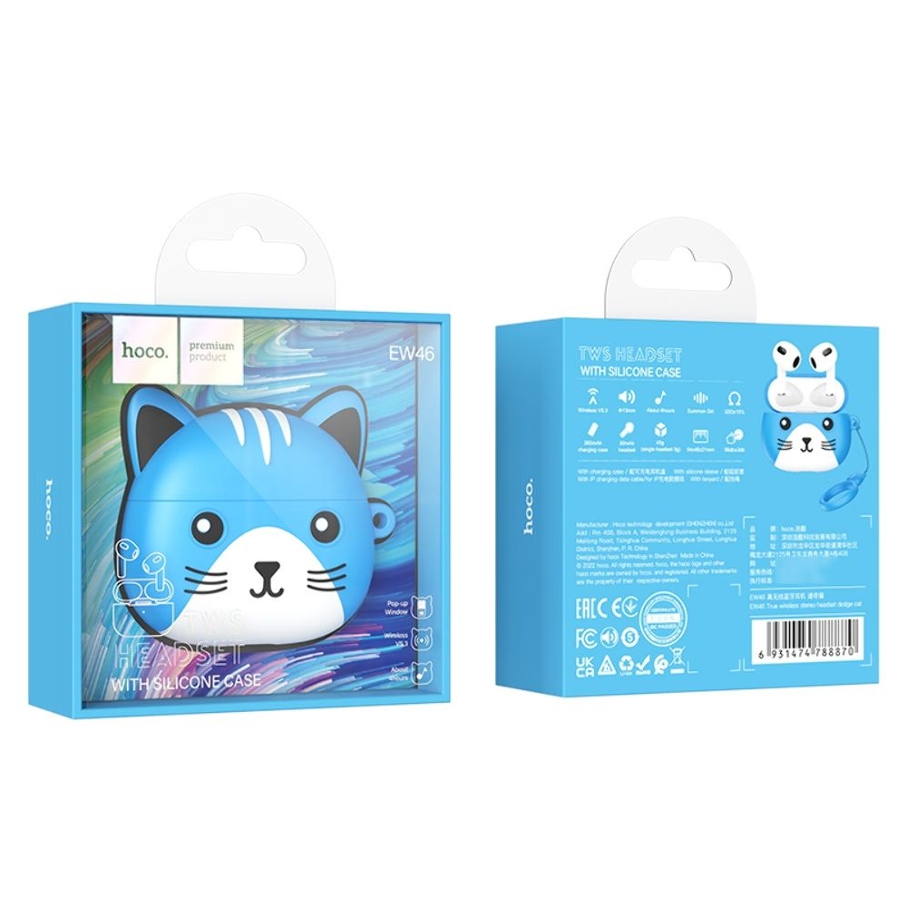 �������� ������������ �������� Hoco EW46 TWS dodge cat