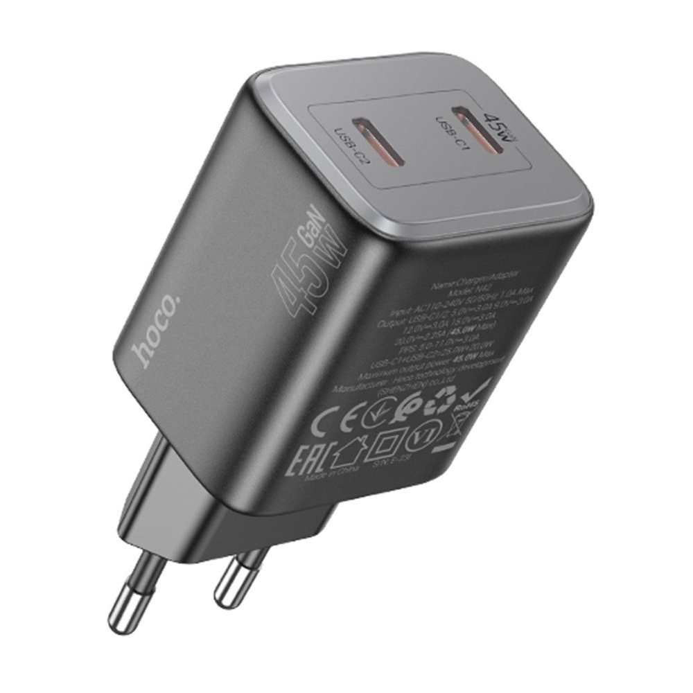 ������� �������� ���������� Hoco N42 2 Type-C Power Delivery (45 ��), ������