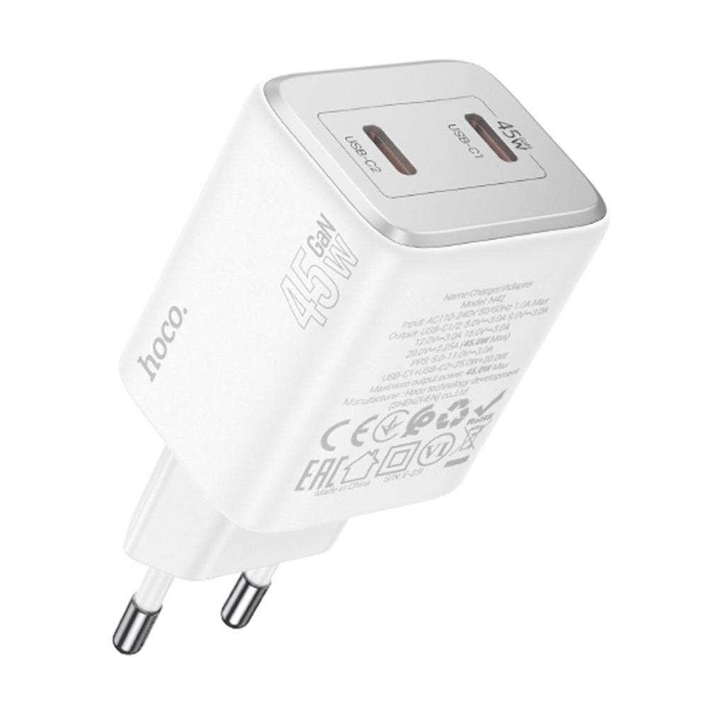 ������� �������� ���������� Hoco N42 2 Type-C Power Delivery (45 ��), ����