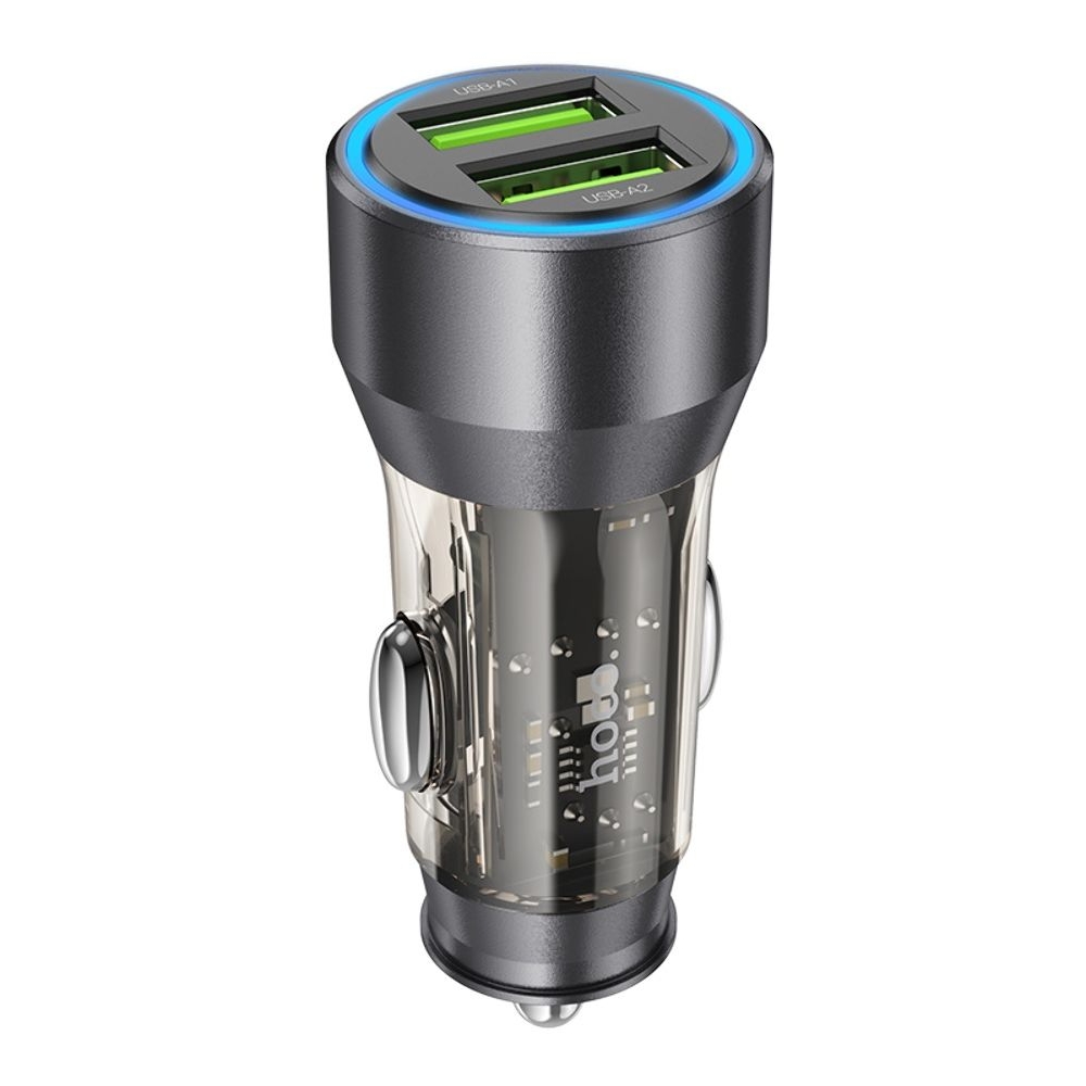 ������������� �������� ������� Hoco NZ12 2 USB, Quick Charge, 36W transparent, ������ | �������, �������� ����������