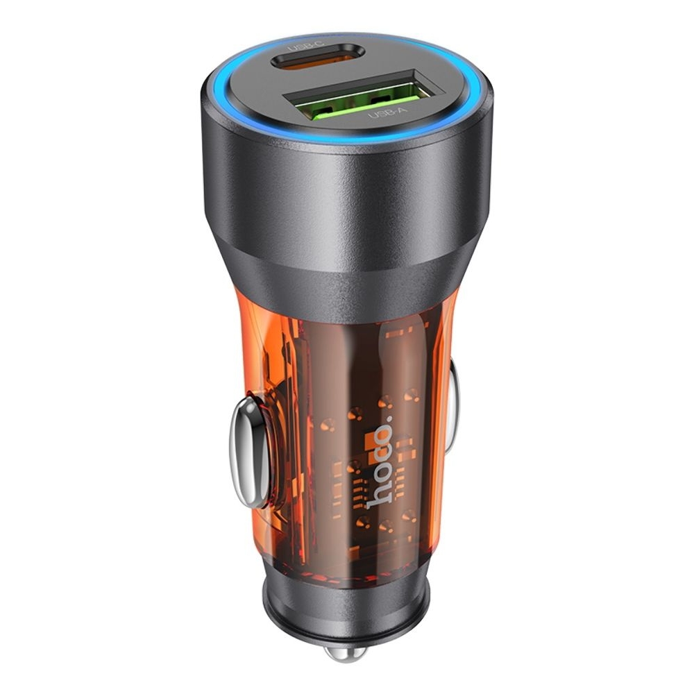 ������������� �������� ������� Hoco NZ12A USB/ Type-C PD 43W transparent orange | �������, �������� ����������