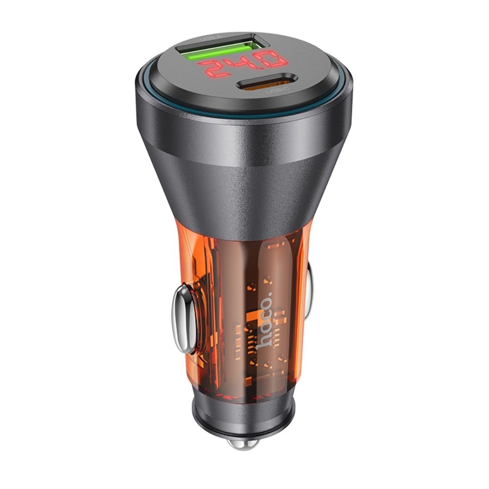������������� �������� ������� Hoco NZ12B USB/ Type-C PD 48W � �������� transparent orange | �������, �������� ����������