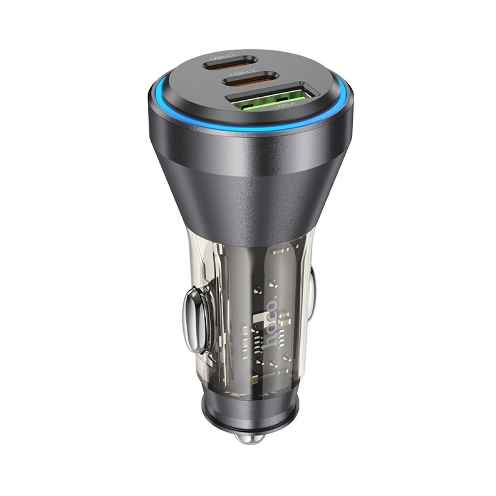 ������������� �������� ������� Hoco NZ12D, 1 USB, 2 Type-C, PD 60W transparent, ������ | �������, �������� ����������