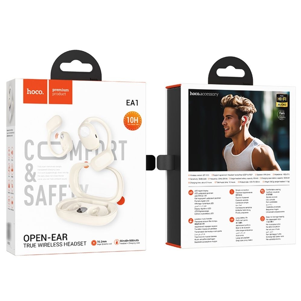 �������� ������������ �������� Hoco EA1 TWS milky, �����