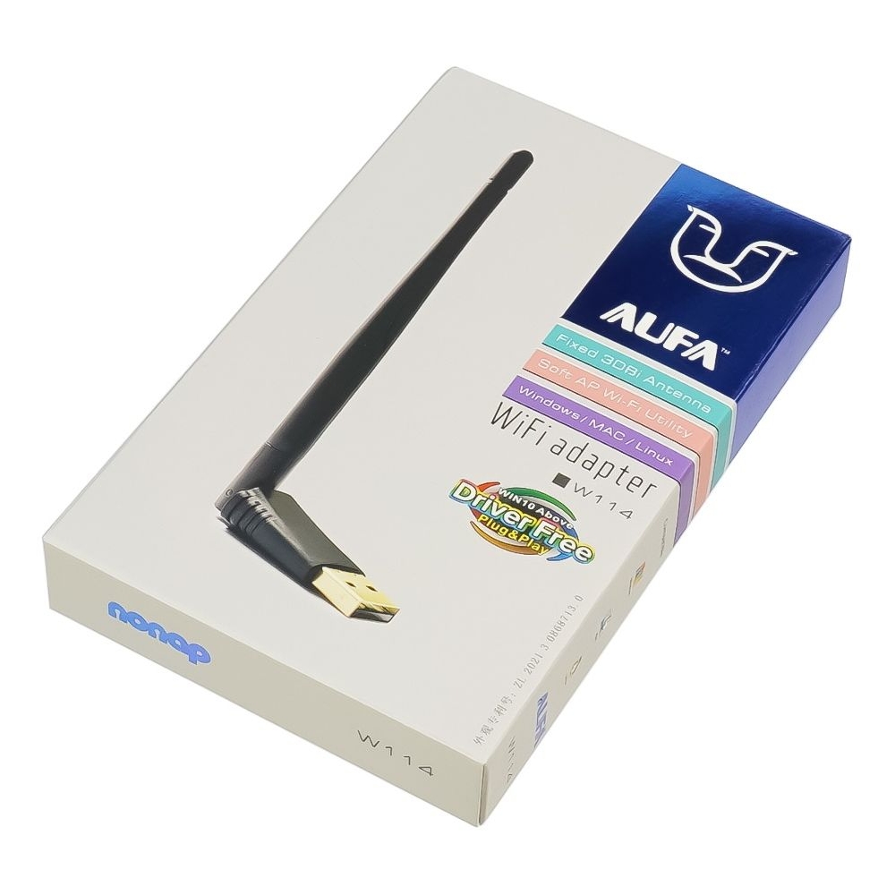 Wi-Fi ������� Alfa W114 USB 150Mbps IPTV / DVR RECEIVER 3DBi black