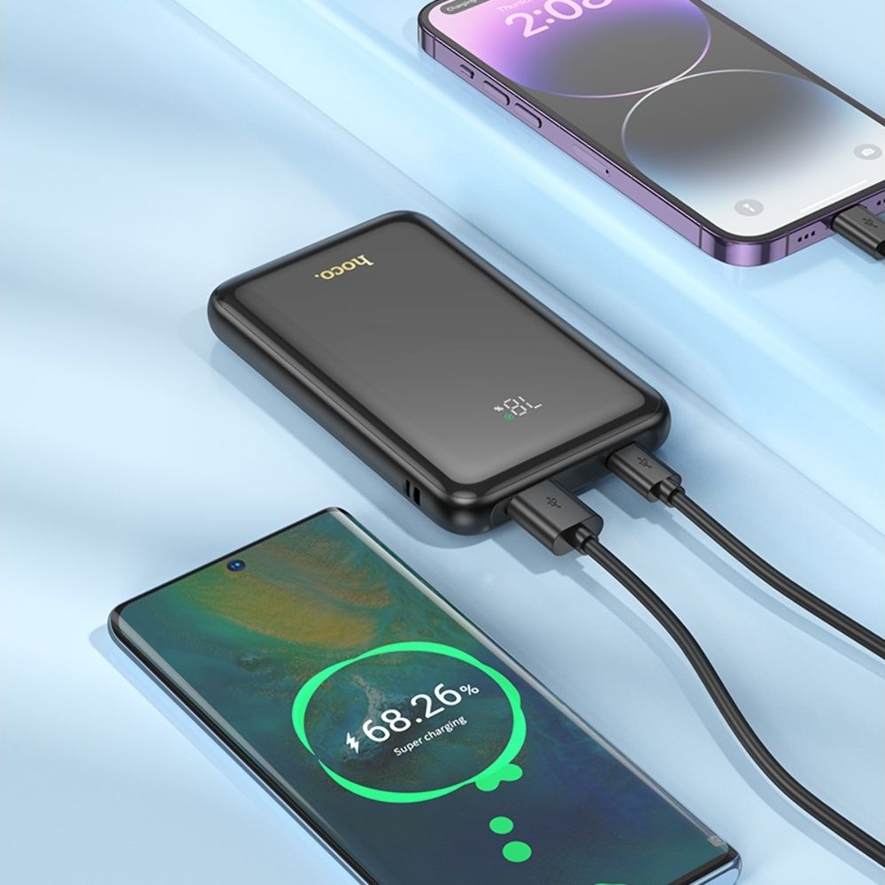 Power bank Hoco Q21, 10000 mAh, 22.5 ��, Power Delivery (20 ��) � ��������, ������