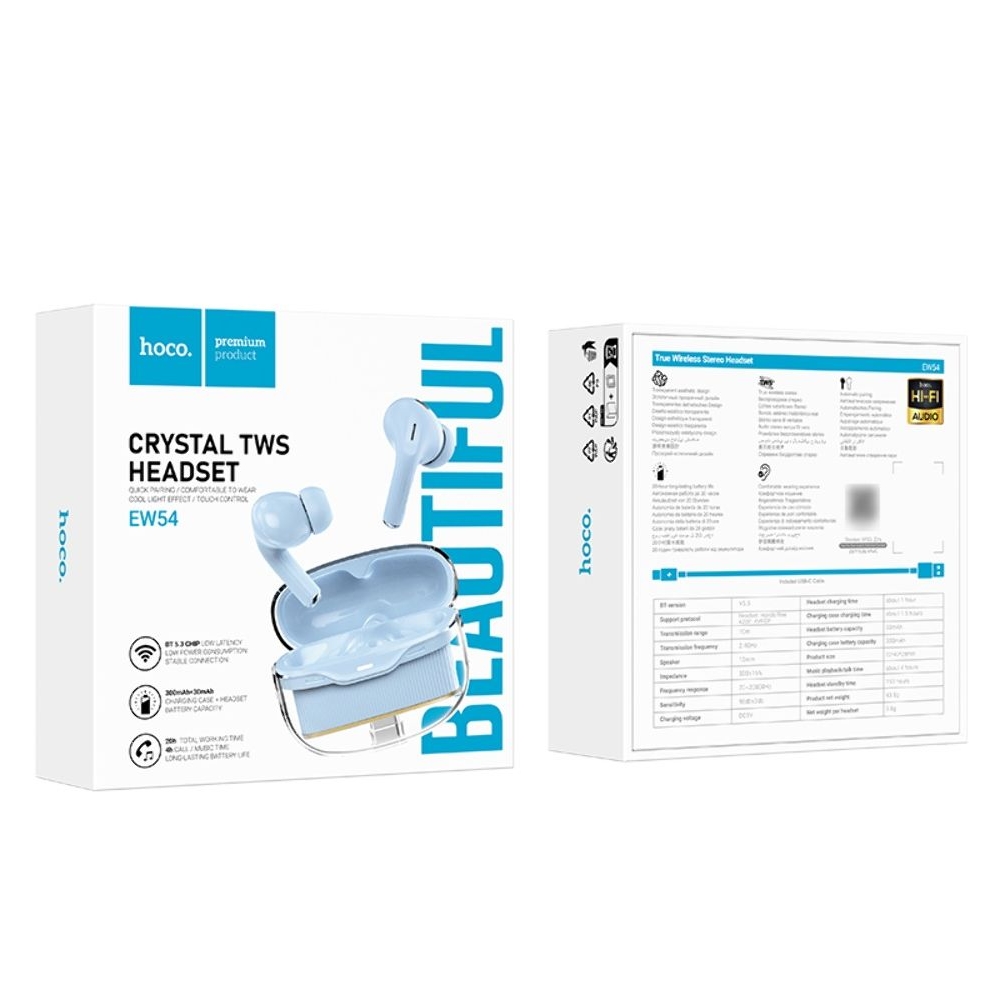 ��������� TWS ��������� Hoco EW54 ��������� blue | ������������ ��������