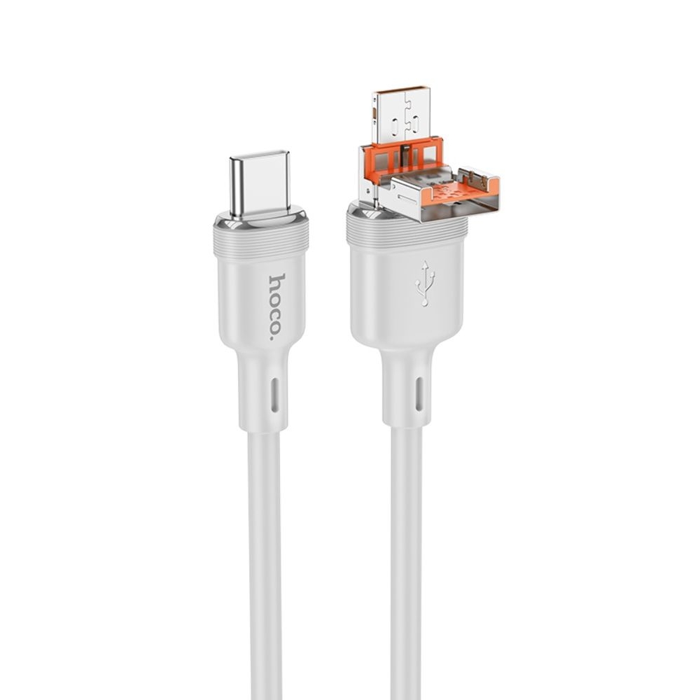 ������ Hoco U131 2�1 USB/ Type-C to Type-C 1m gray