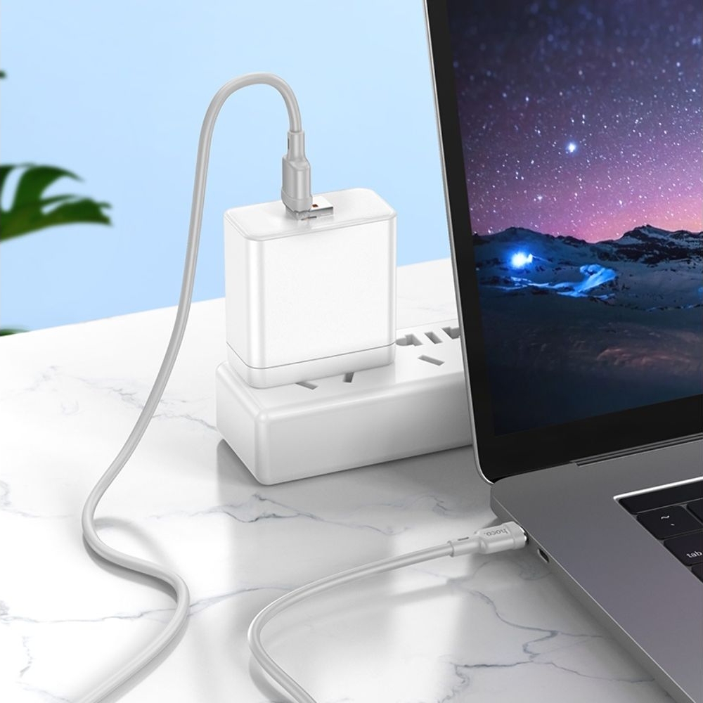 ������ Hoco U131 2�1 USB/ Type-C to Type-C 1m gray
