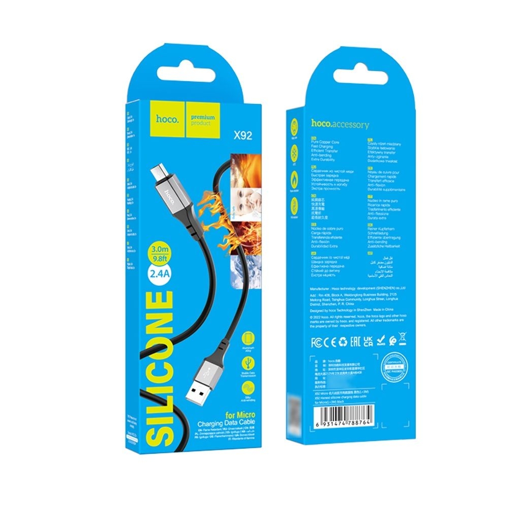 ������ Hoco X92 USB to MicroUSB 3m black