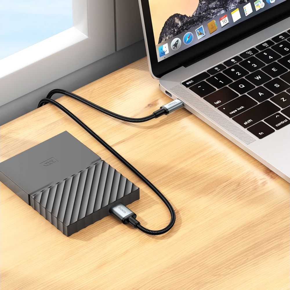 �������������� ������ Hoco US10 Type-C to Micro USB3.0 5Gbit/s 0.5m black