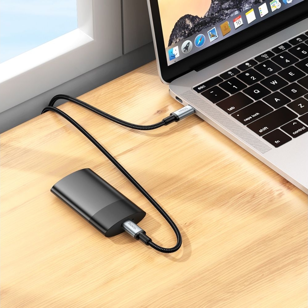 �������������� ������ Hoco US10 Type-C to Type-C USB3.0 5Gbit/s 0.5m black