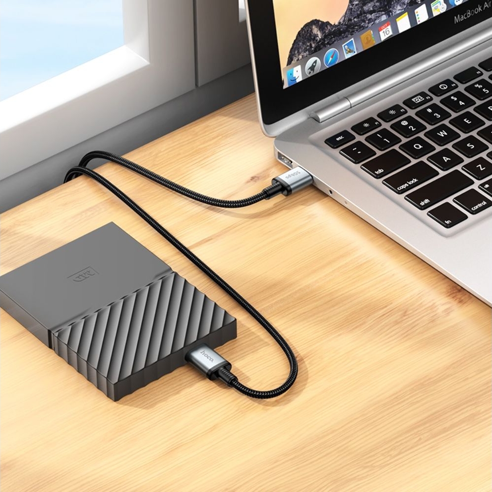 �������������� ������ Hoco US10 USB to Micro USB3.0 5Gbit/s 0.5m black