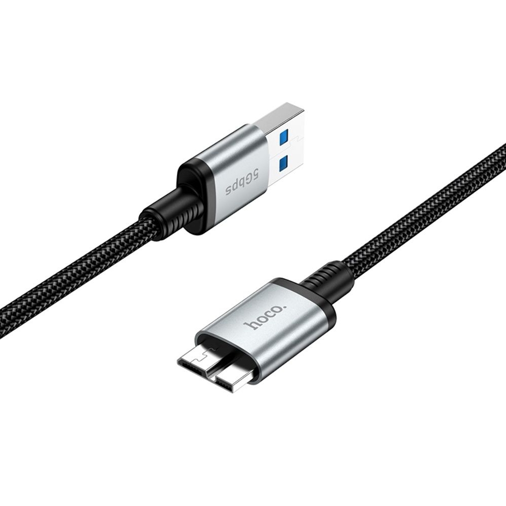 �������������� ������ Hoco US10 USB to Micro USB3.0 5Gbit/s 0.5m black