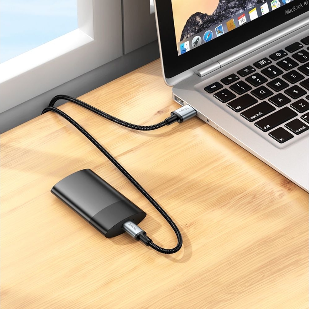 �������������� ������ Hoco US10 USB to Type-C USB3.0 5Gbit/s 0.5m black