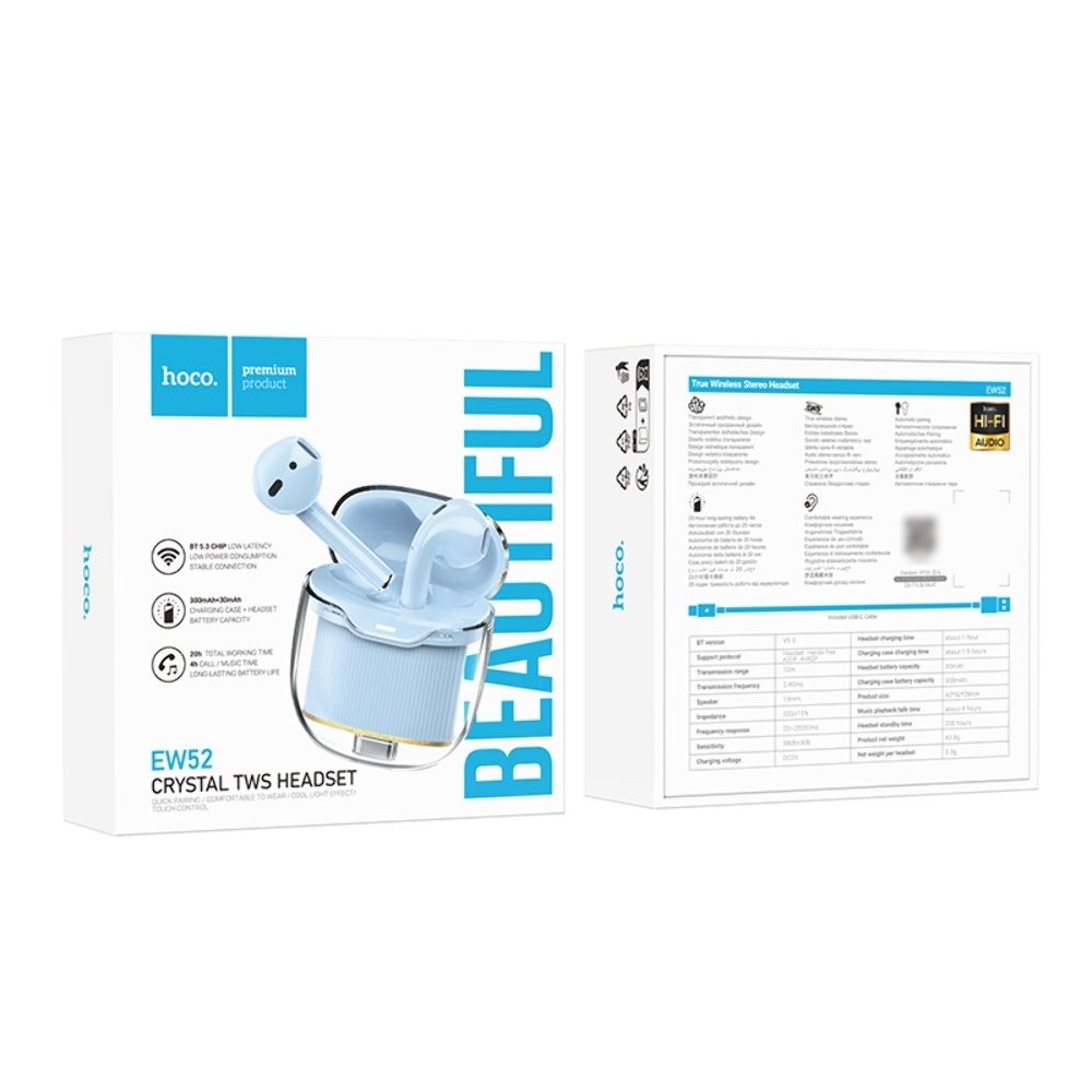 ������������ TWS �������� Hoco EW52 �������� blue