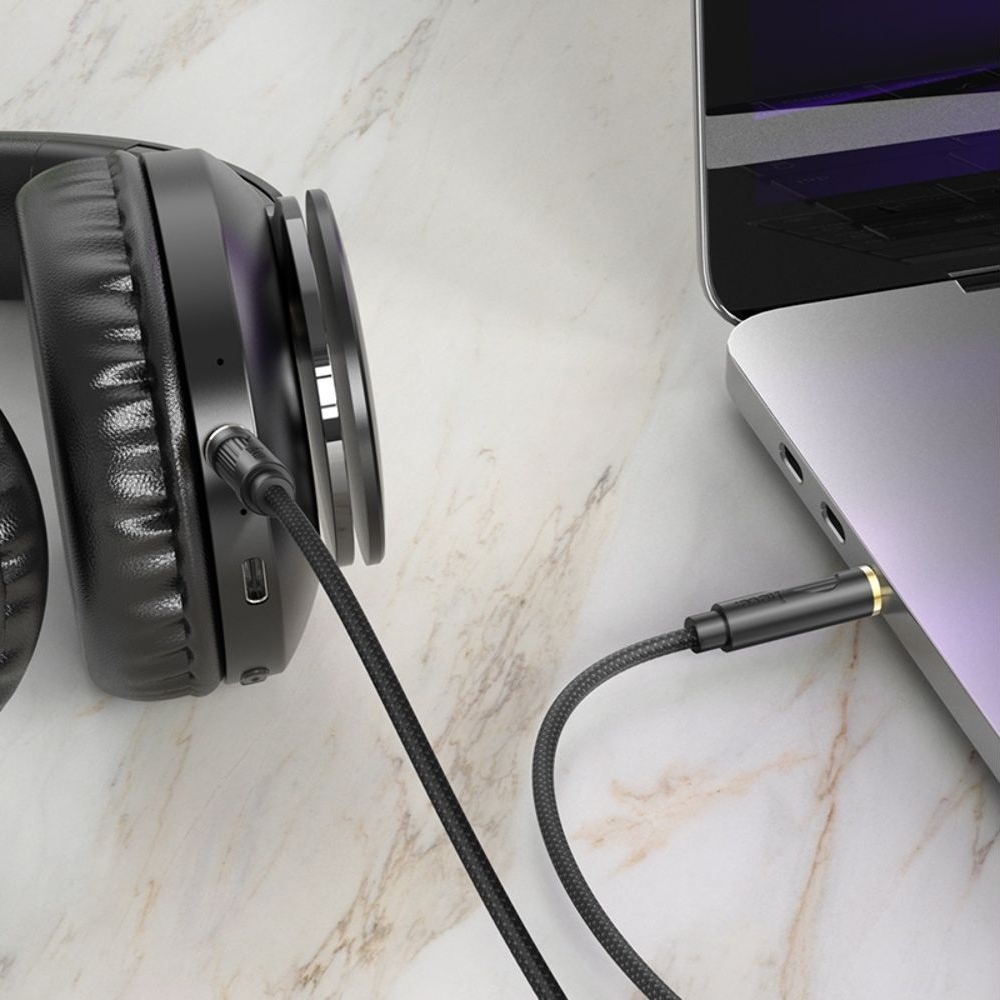 AUX ������ Hoco UPA30 Jack 3.5 to Jack 3.5 1m black