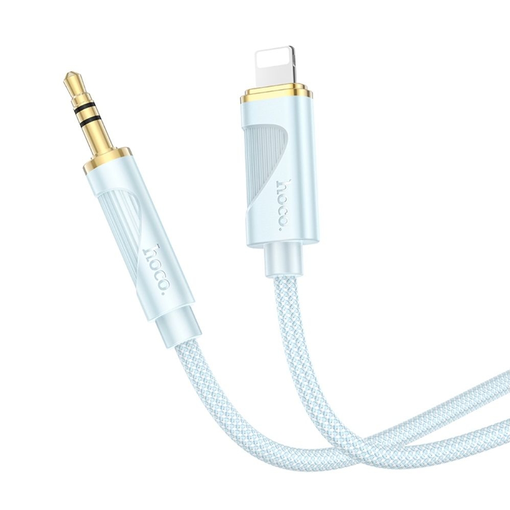AUX ������ Hoco UPA30 Lightning to Jack 3.5 1m blue