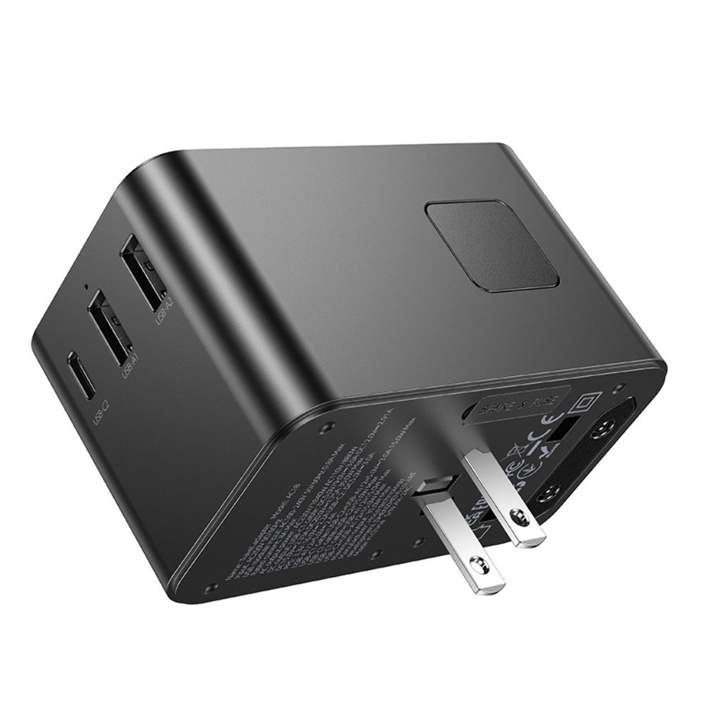 ������� �������� ���������� ���������� Hoco AC18 2 USB/ Type-C PD 35W black