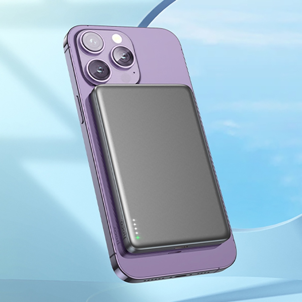 Power bank Hoco Q26 5000mAh PD 20W ��������� � �������� ������������ ������� metal gray