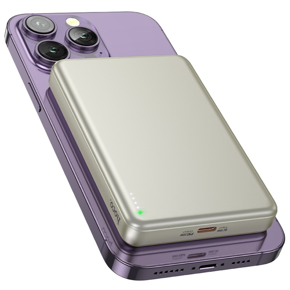 Power bank Hoco Q26A 10000mAh PD 20W ��������� � �������� ������������ ������� titanium gold
