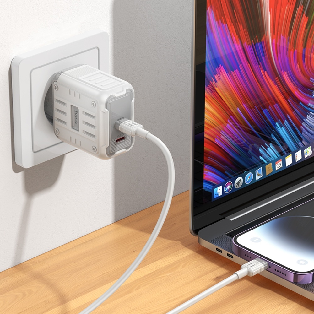 ������� �������� ���������� Hoco C137A 2 Type-C PD 45W white