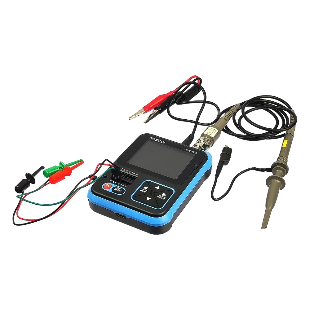 ����������� ����������� �������� Fnirsi DSO-TC3, 3�1, ESR ������ �����������, PWM/AWG ��������� ��������, 500���, 10�Sa/s, USB Type-C, 5V/1A