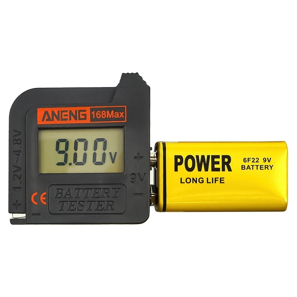 ������ �������� � ������������� Aneng 168 Max � �� �������� (1.2V~4.8V, 9V)