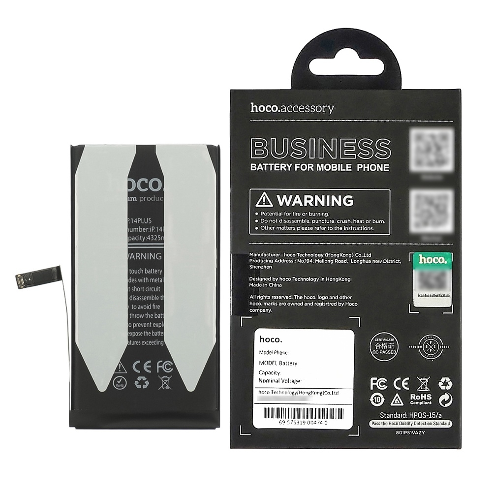 ���������� Apple iPhone 14 Plus, A2850, Hoco | 3-12 ��. ������ | ���, �������, �����������