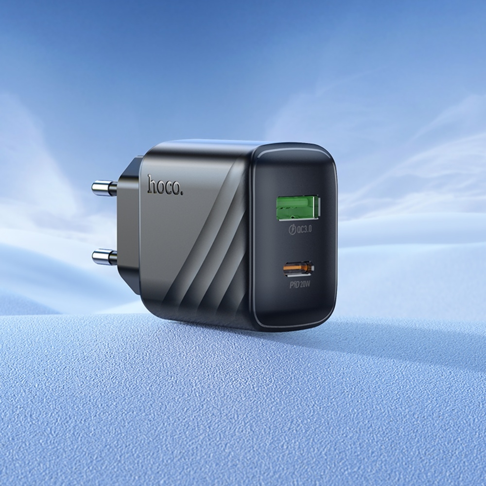 ������� �������� ���������� Hoco CS25A USB/ Type-C QC PD black