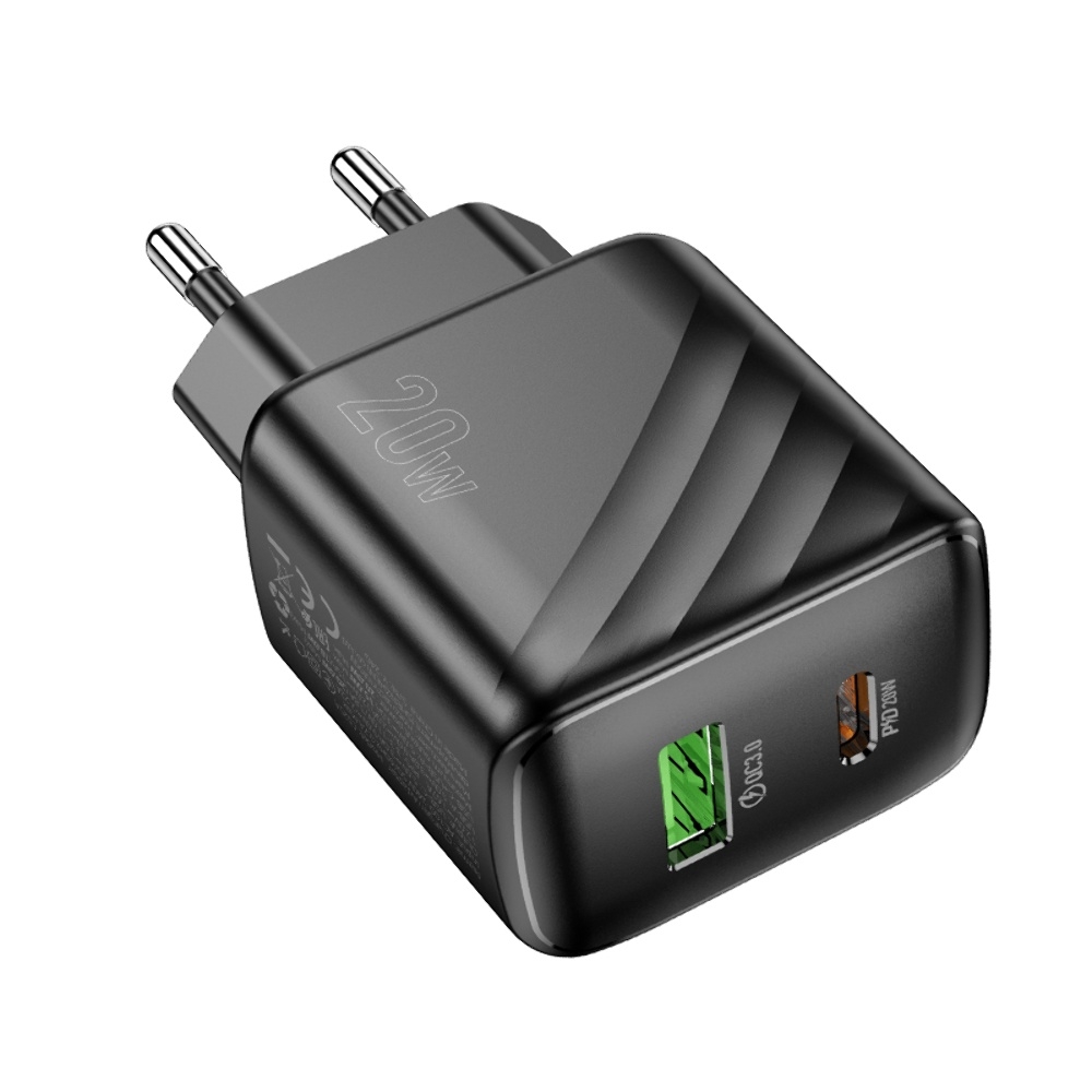 ������� �������� ���������� Hoco CS25A USB/ Type-C QC PD black