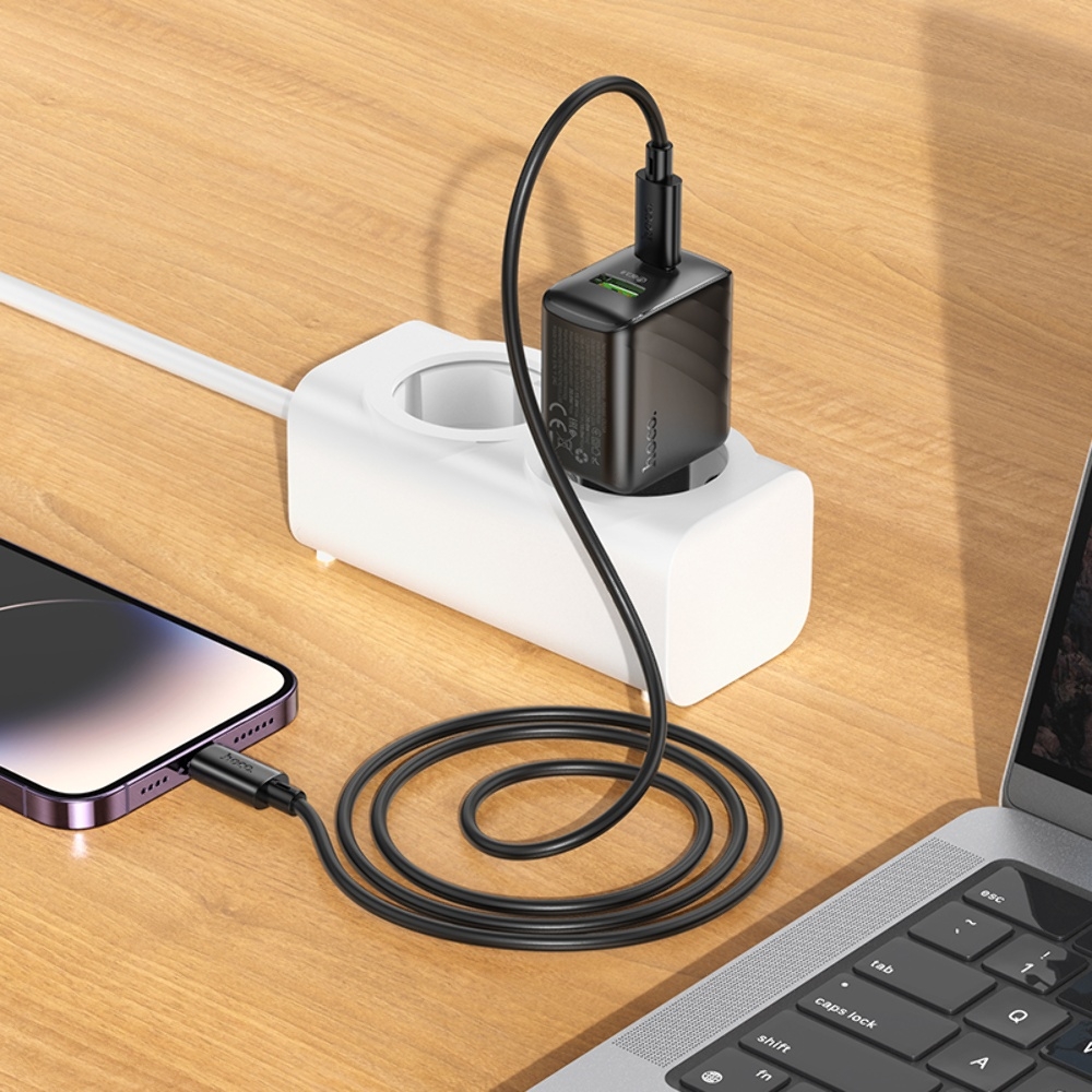 ������� �������� ���������� Hoco CS25A USB/ Type-C QC PD black