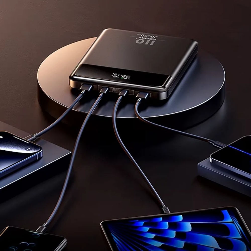 Power bank Remax RPP-669 20000mAh 110W (65W + 40W) PD+QC + ������ Type-C 100W black