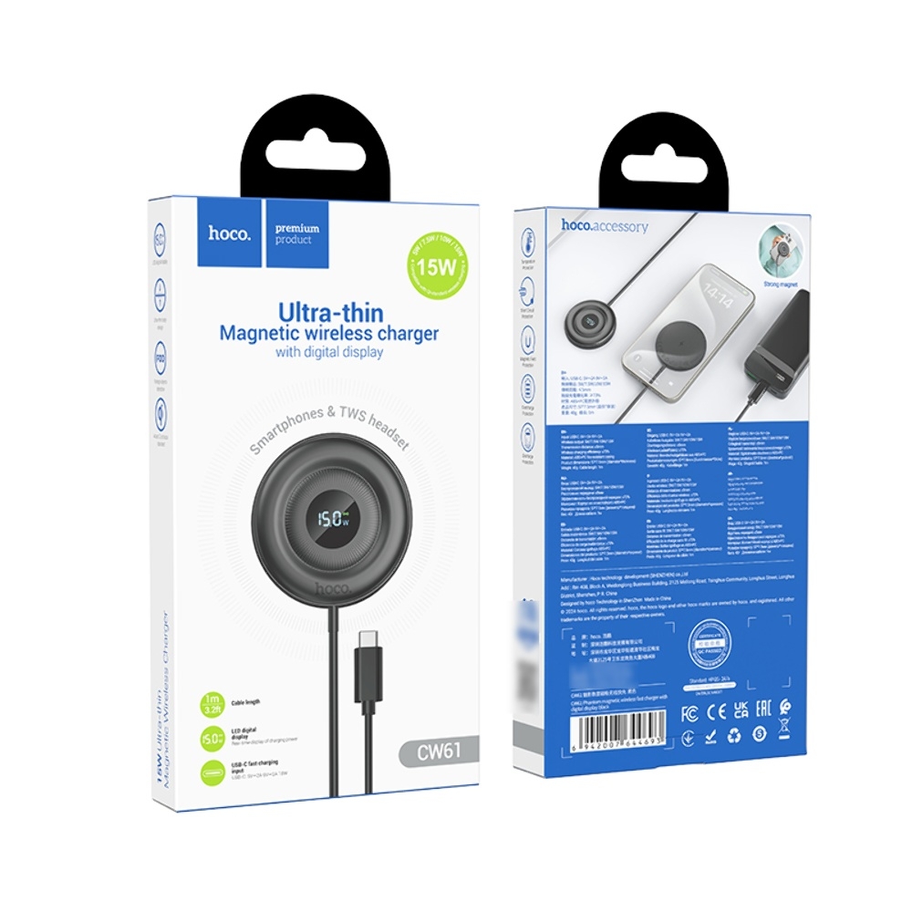 ������������ �������� ���������� Hoco CW61 ��������� � �������� �������� black