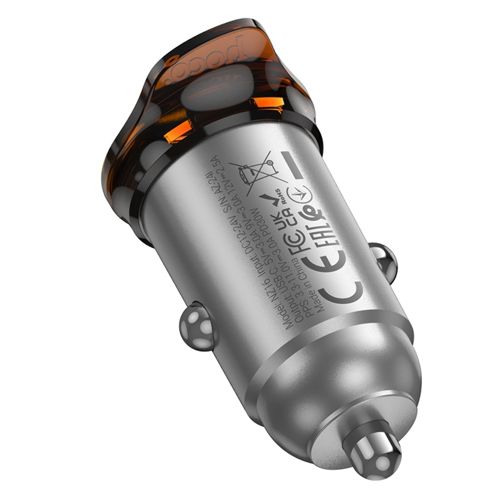 ������������� �������� ���������� Hoco NZ16 Type-C PD 30W metal grey