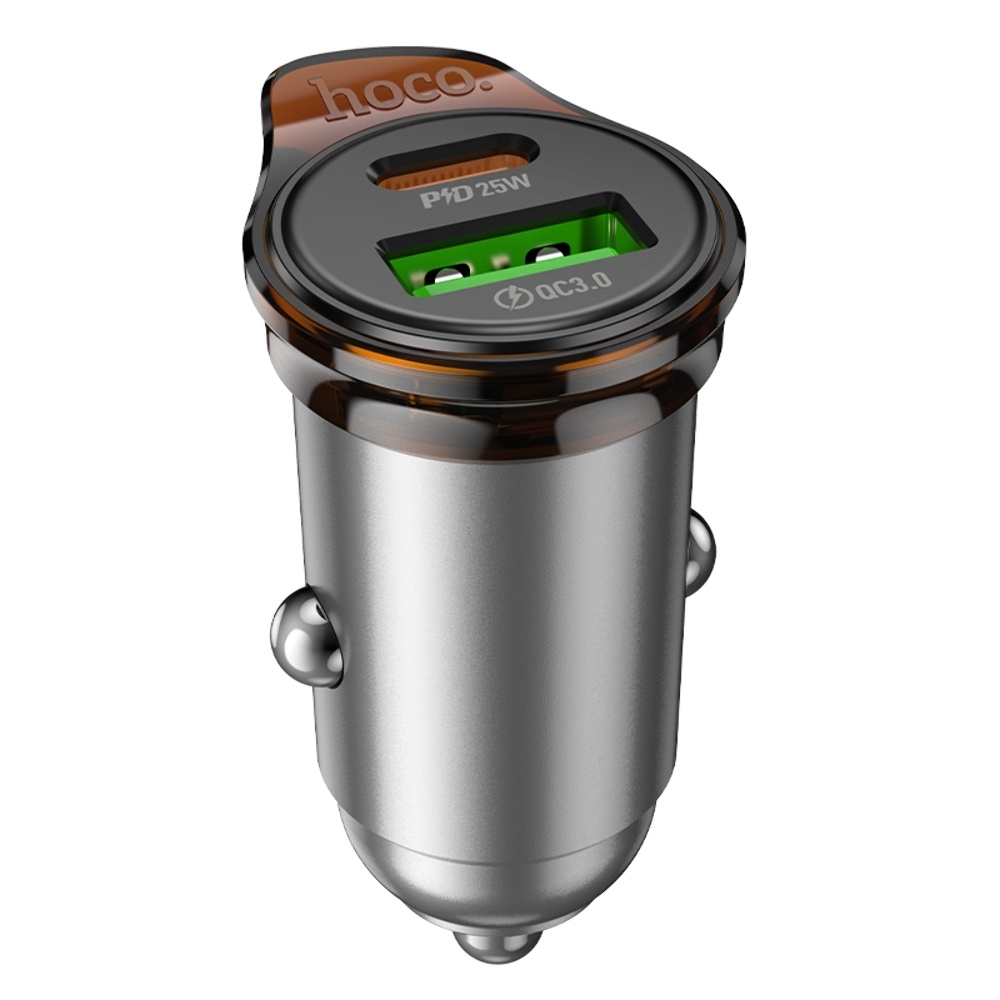 ������������� �������� ���������� Hoco NZ16A USB/ Type-C 43W PD QC 25W metal grey