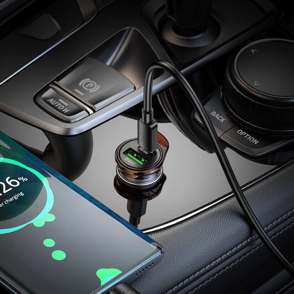 ������������� �������� ���������� Hoco NZ16A USB/ Type-C 43W PD QC 25W metal grey