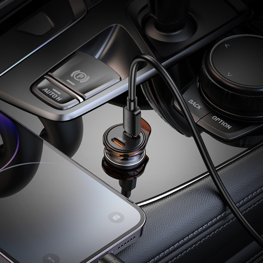 ������������� �������� ���������� Hoco NZ16B 2 Type-C PD 45W metal grey + ������ Type-C to Lightning