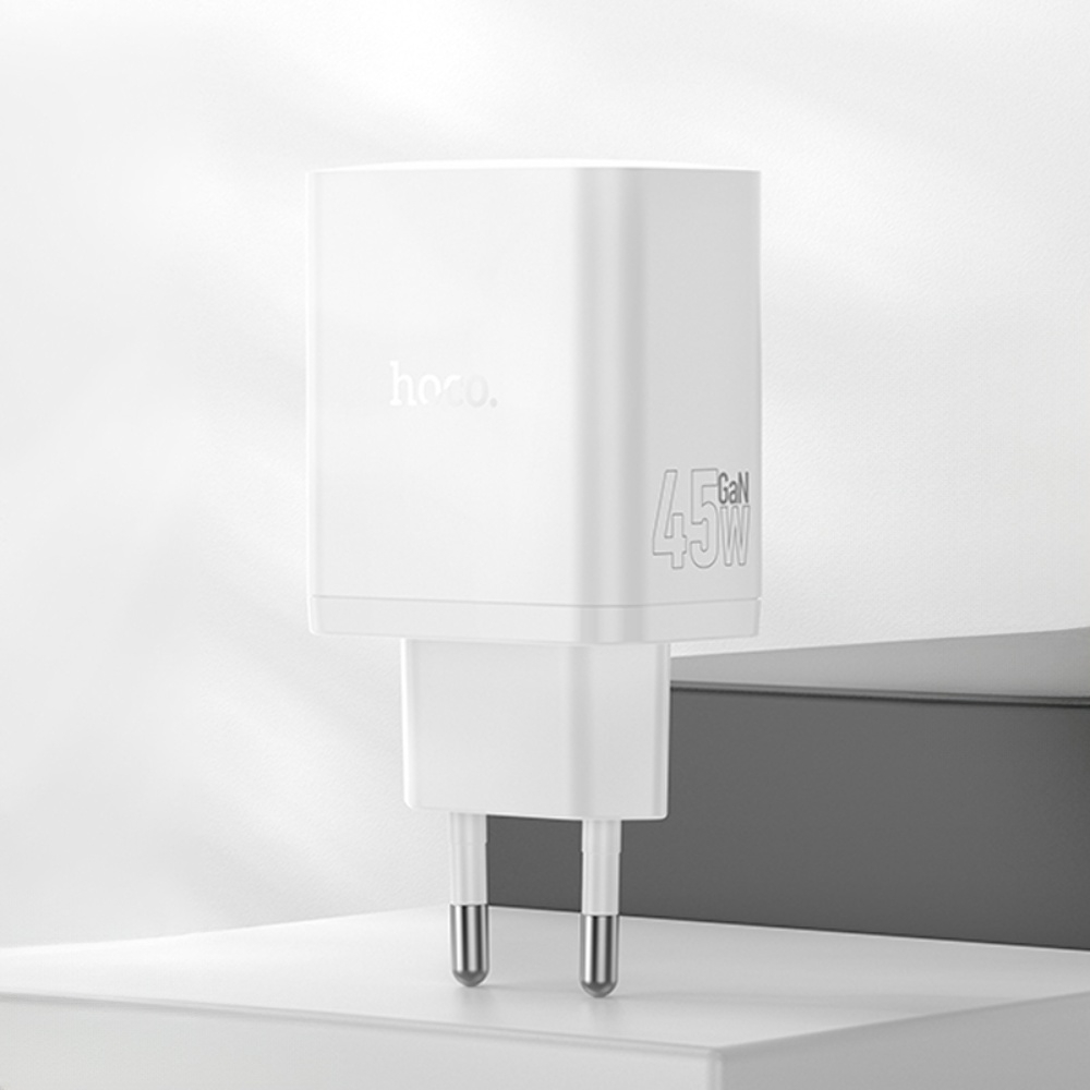 ������� �������� ���������� Hoco N50 USB/ 2 Type-C PD 45W white