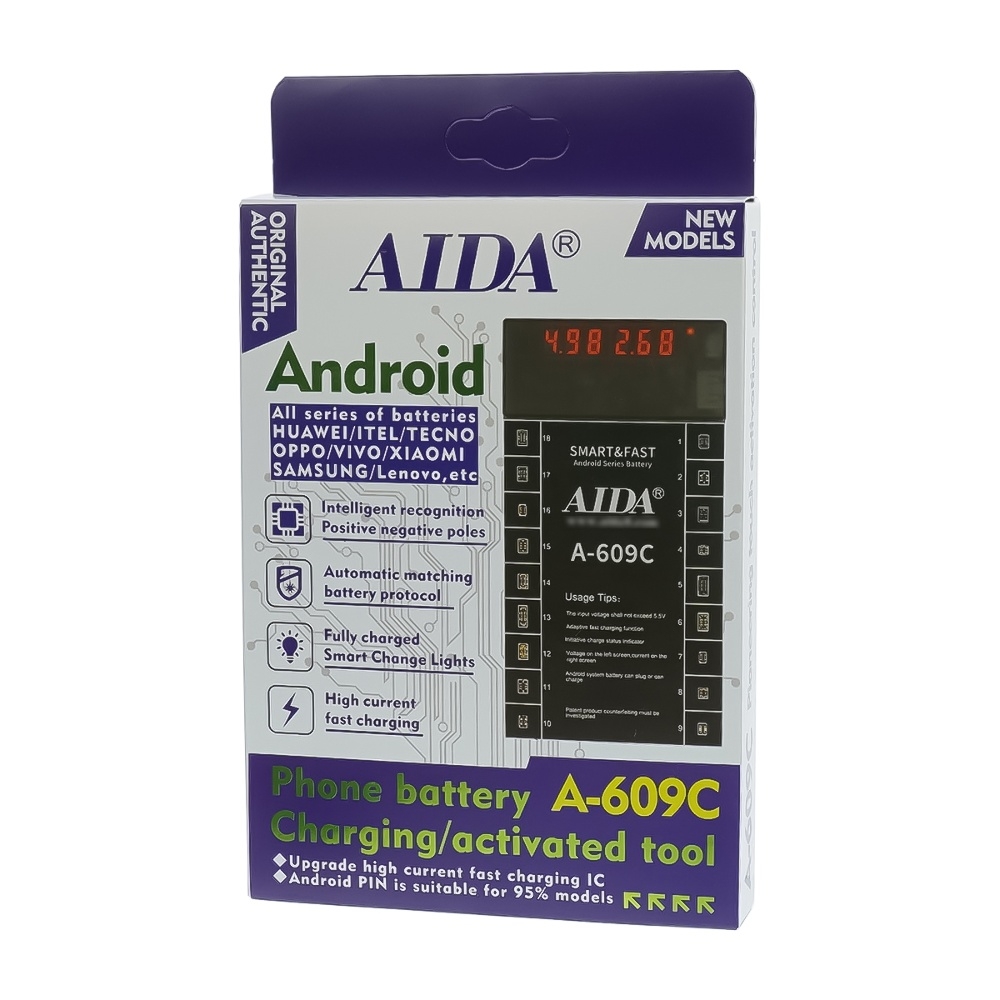 ����� ��������� � ������� ������������� Aida A-609C ����. ���. (18 �������� ��� ���. �� Android; ������ Type-C/ USB A,Type-C/ ������� ��)