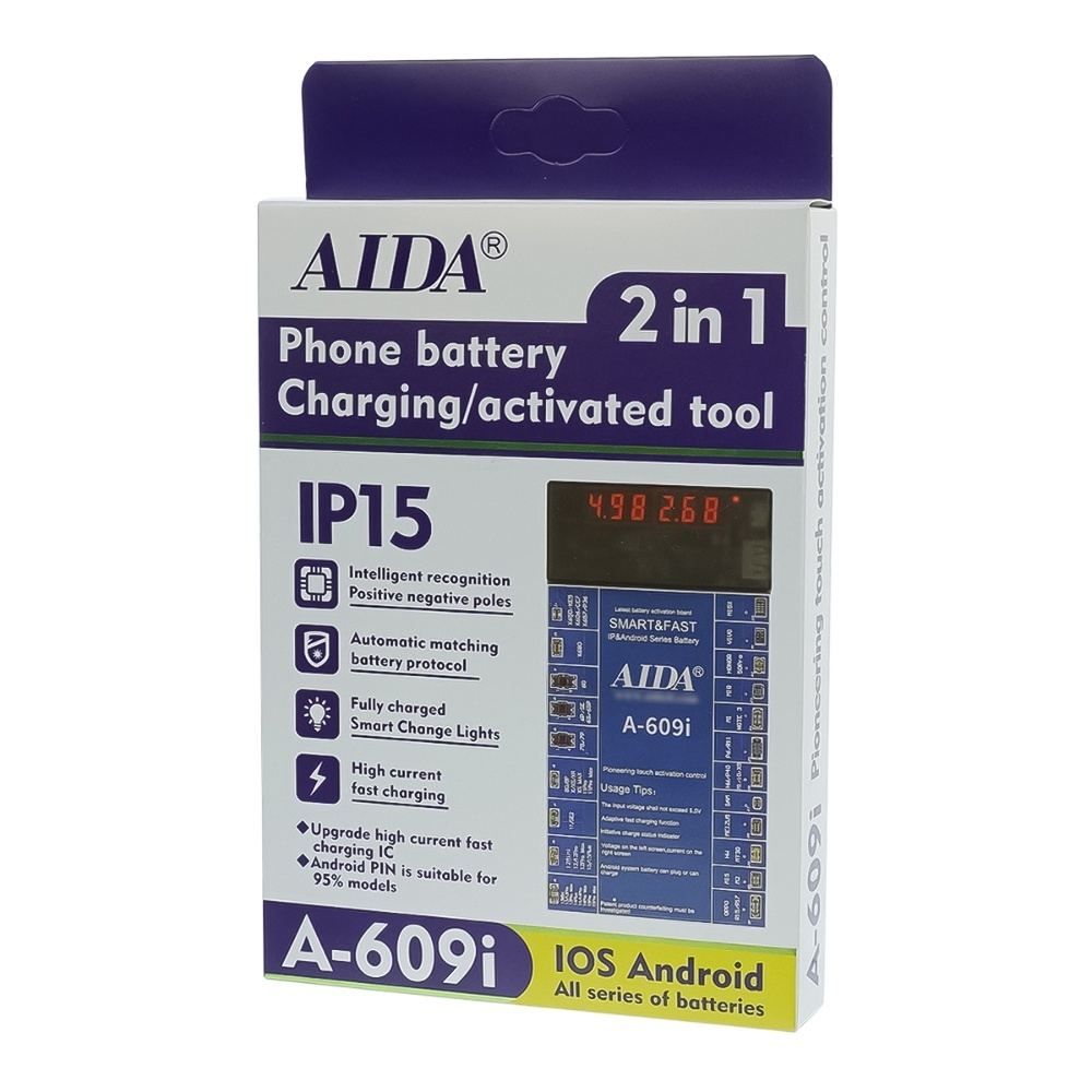 ����� ��������� � ������� ������������� Aida A-609i ����. ���. (6G -15 Pro Max, HUA, OPPO, VIVO, MI, SAM, ZTE; ������ Type-C/ USB A/ �������� ��)