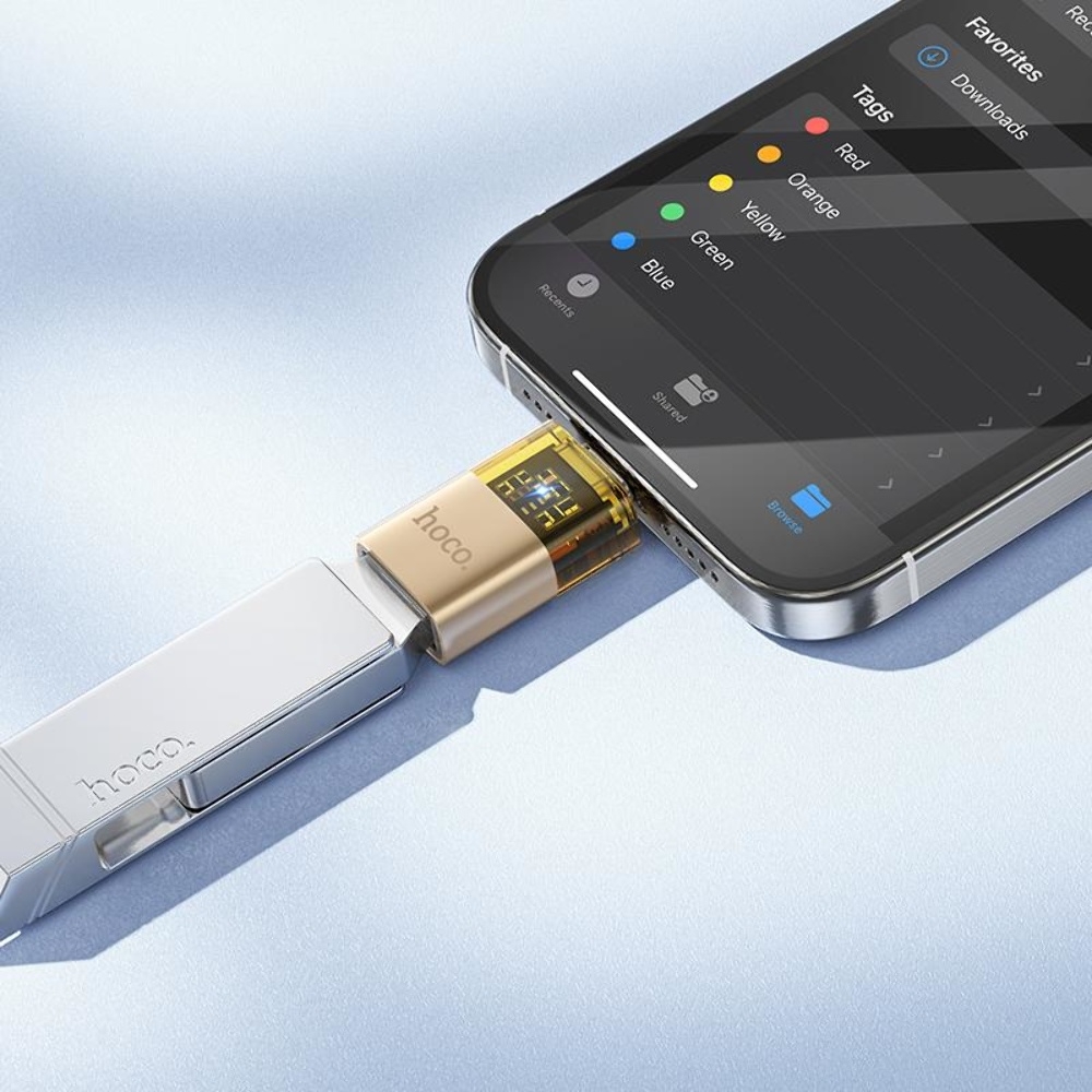 ������� ���������� Hoco UA36B Type-C to USB gold