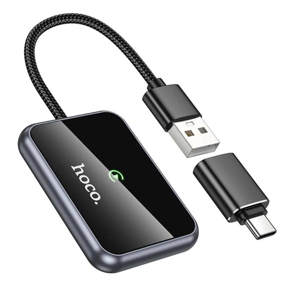 ������� ������������� ������������ Hoco HU1 USB/ Type-C metal grey