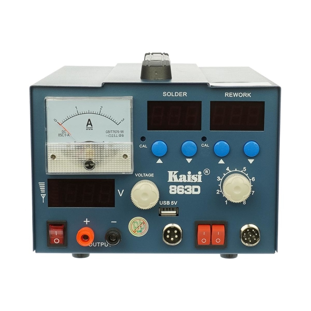 �������� ������� Kaisi 863D, ���, ��������, ���� ������� 15V 3A, USB A 5V 2A