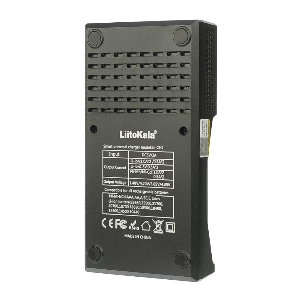 ������������� �������� ���������� LiitoKala Lii-CH2 ��� ������������� 18650/ ��/ ��� � ������, 2 �����