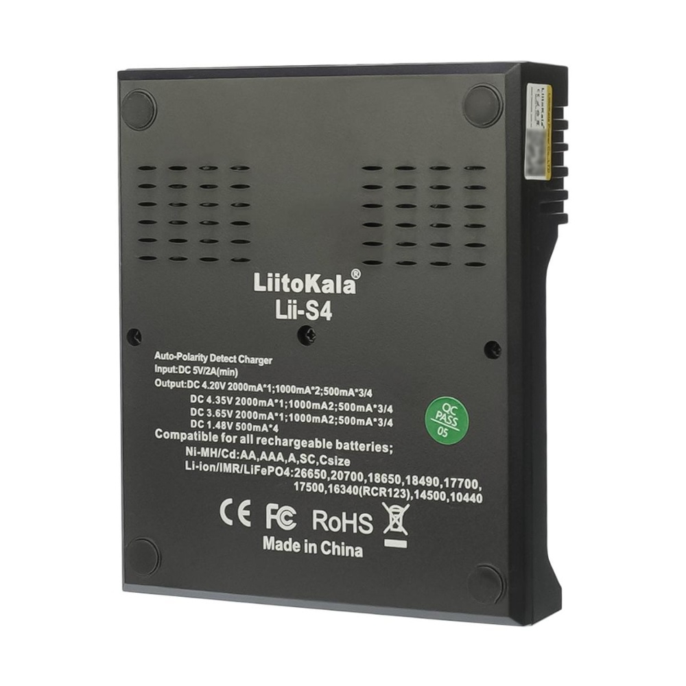 ������������� �������� ���������� LiitoKala Lii-S4 ��� ������������� 18650/ ��/ ��� � ������, 4 �����