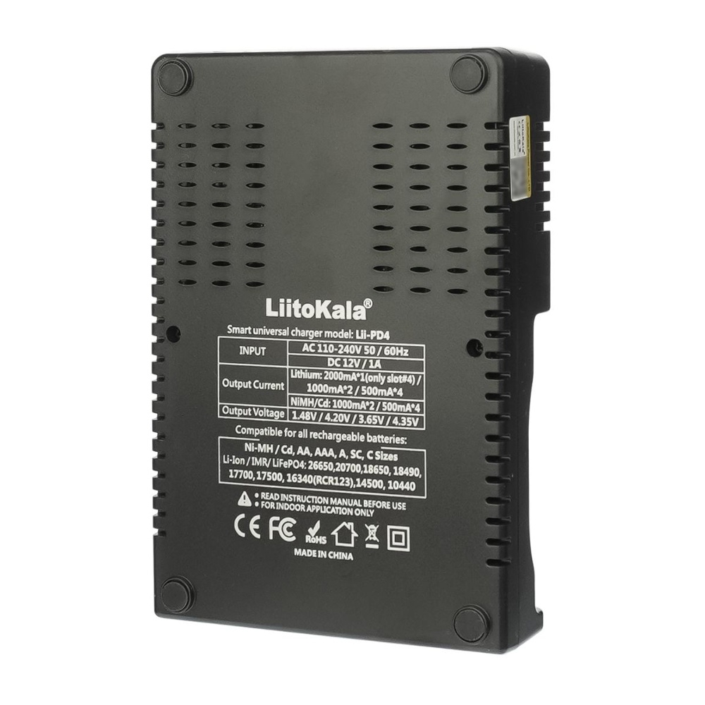 ������������� �������� ���������� � �������� LiitoKala Lii-PD4 ��� ������������� 18650/ ��/ ��� � ������, 4 �����