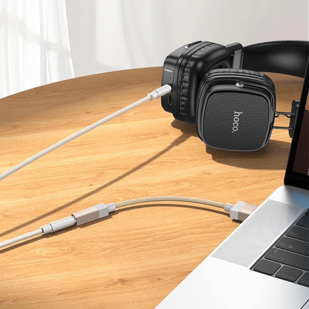������� ���������� Hoco UPA32D USB to Jack 3.5 gold
