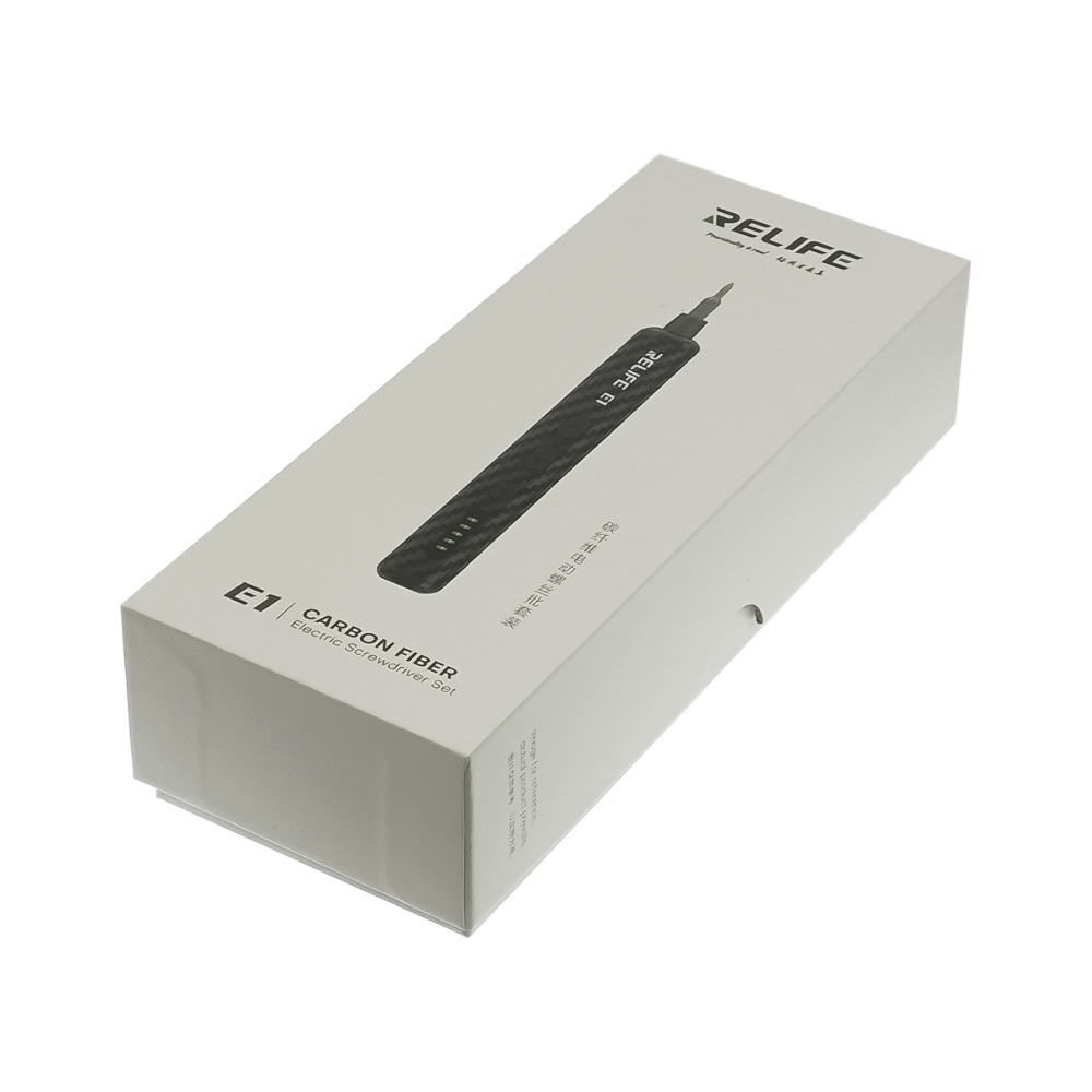 �������������� ������� Relife E1 Carbon c LED ���������� � ������������ ��������� ������� (12 ���, USB-Type-C)